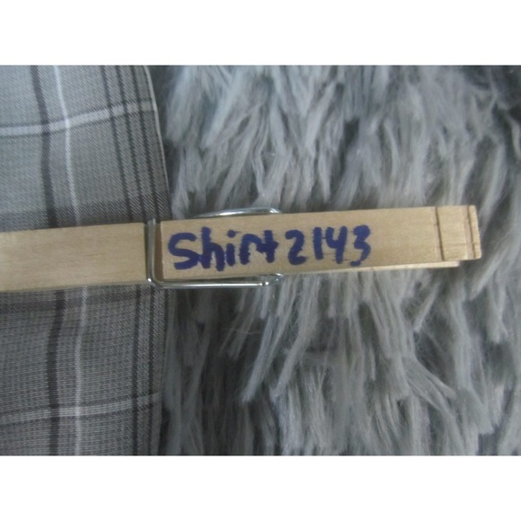 Tony Hawk Shirt Mens XL Gray White Check Button Down Casual Short Sleeve - Picture 10 of 10